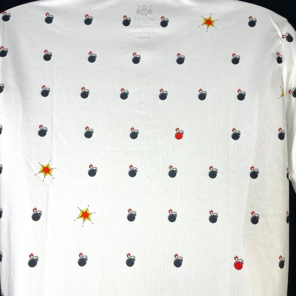 Gas House Golf Exploding Bombs M Shirt size Medium 42x31 Performance Polo - Picture 5 of 5